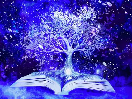 Diamond Painting Arbre de rêve paysage en kit 5D grand format 90x120 cm C-87