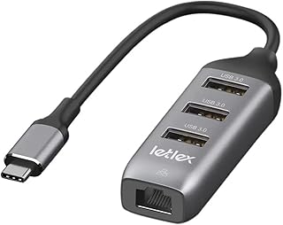 USB Type C 3.0 Gigabit Network Hub USB to RJ45 Network Adapter USB Ethernet Adapter 3.0 1000mbps & 5Gbps Speed USB 3.0 Gigabit Ethernet Hub USB Gigabit Ethernet Adapter with RJ45