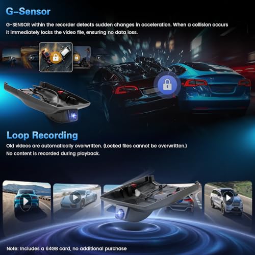Viidure 4K Front Dash Cam 2023-2025