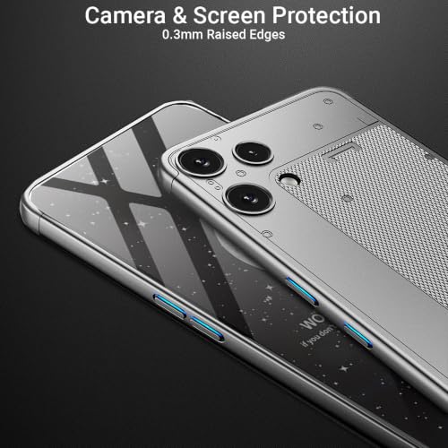 Image of Kapa Double Dip Full 360 Protection Back Case Cover for Nothing Phone 3A LITE (Silver)