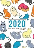  Agenda semana vista 2020: Del 1 de enero de 2020 al 31 de diciembre de 2020: Diario, organizador y planificador con vista semanal y mensual español: Gatos lindos 934-8