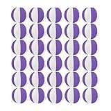 Lanito 紙提灯 お盆 紙ちょうちん カラフル 提灯 お盆飾り 燈籠 30個セット 色切り替わり イベント お祭り 居酒屋/誕生日/結婚式/出店/DIY絵画/装飾用 (紫と白, 20cm)