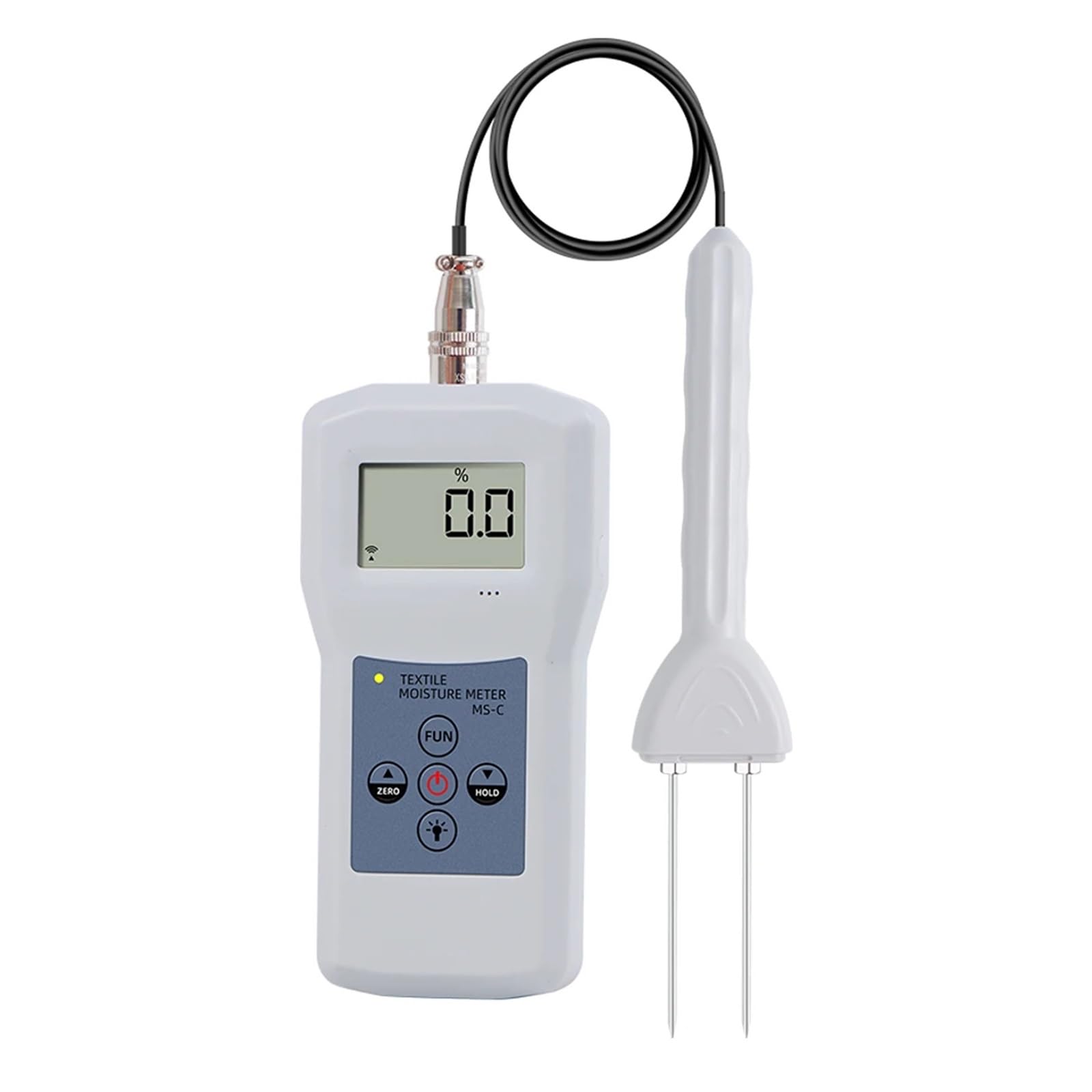 JVDDI Textile Moisture Meter For Yarn Professional LCD Digital Display Textile Materials Clothes Cotton Yarm Wool Humidity Tester