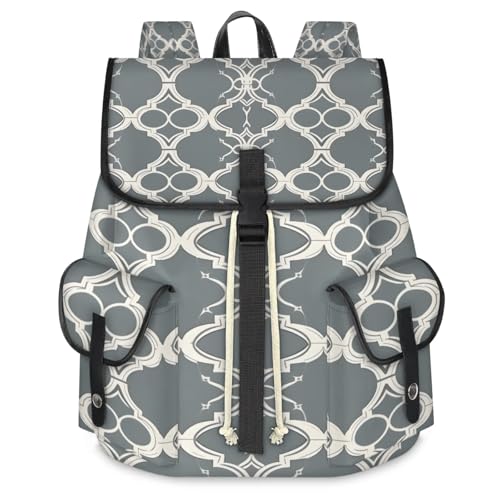 Moroccan Travel Backpack for Women,Fits 15.6 Inch Laptop Bag, Fashion Travel Work Commuter Anti-theft Bag