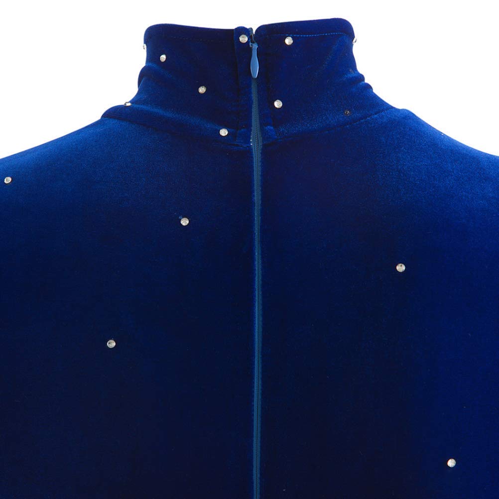 Robe De Patinage Artistique À Manches Longues Tenue De Danse Ballet Velours Femmes Costumes De Compétition Justaucorps De Gymnastique Rythmique Filles avec Short