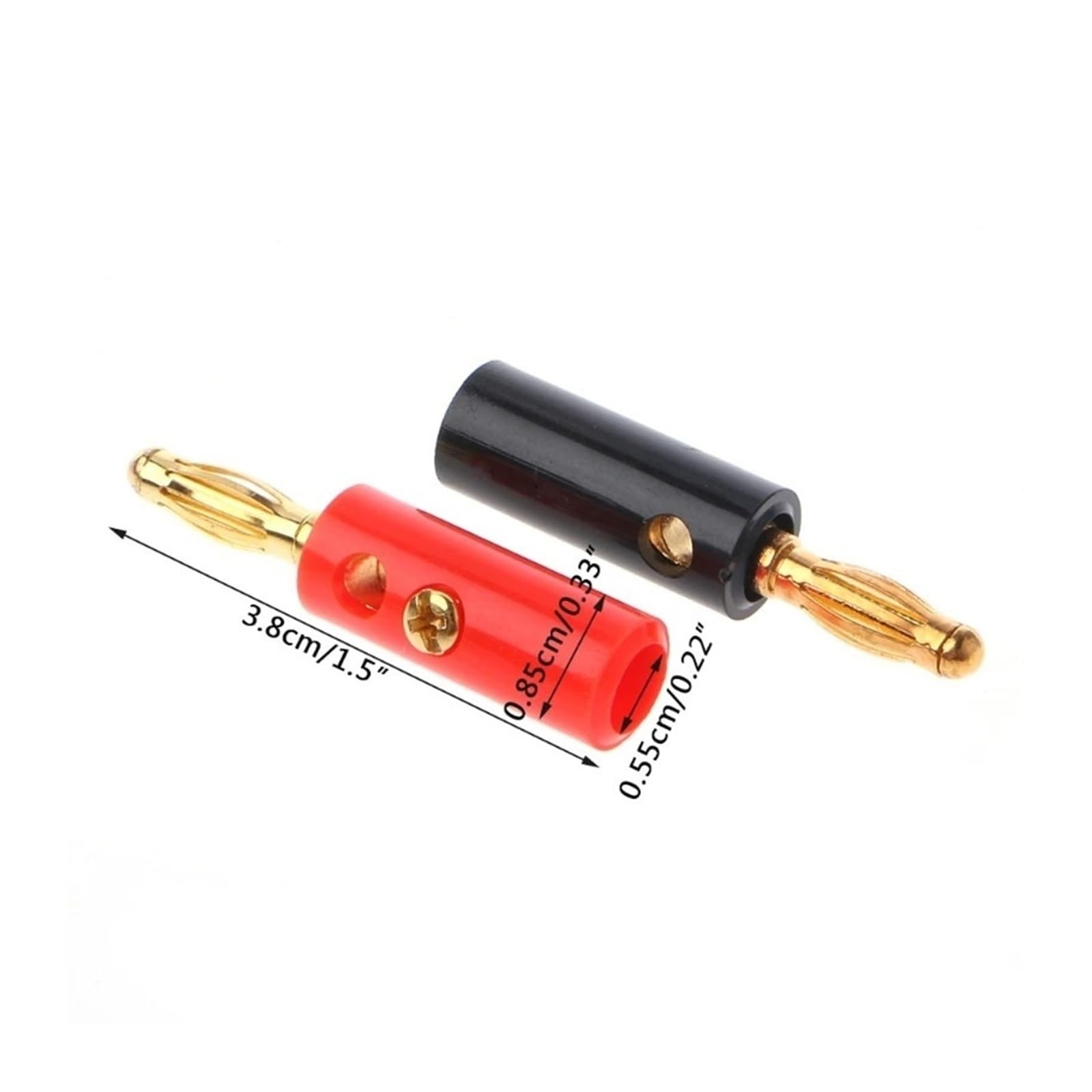 10 szt. 4 mm pozłacana śruba głośnikowa wtyczka bananowa złącze kabel audio