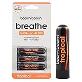 Aromatherapy Nasal Stick (3 Pack) by BoomBoom | Enhances Breathing + Boosts Focus | Breathe Vapor...