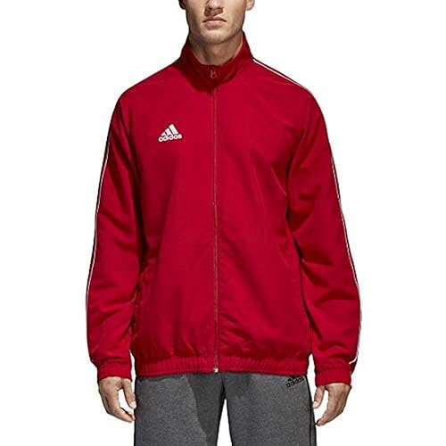 mens black and red adidas jacket
