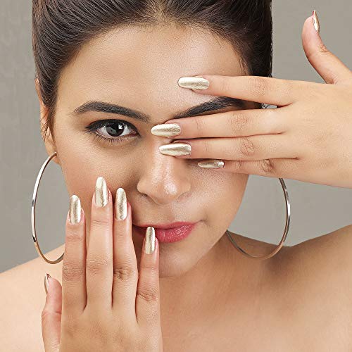 Image of Gold Rush Professional Nail Polish | Long Lasting, Quick Dry, Chip Resistant, High Shine Nail Paint | Smooth & Easy Application, Vibrant Trendy Shades for Women & Girls Party Daily Use 15ml