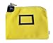 Locking Money Bank Bags with Keys Lockable Security Keyed Entry (Yellow)