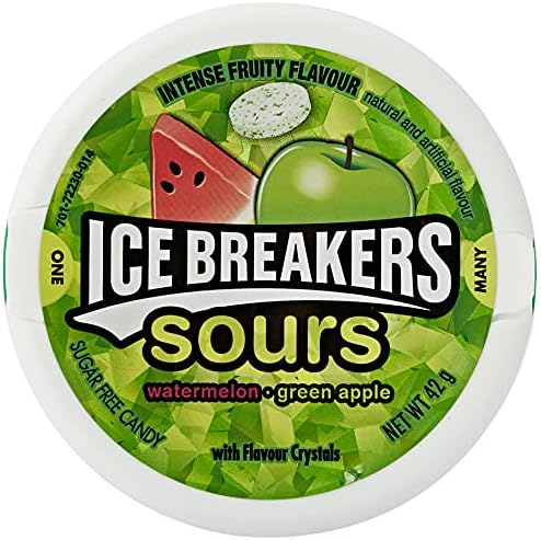 Ice Breakers Watermelon/Green Apple Sours Candy 42g