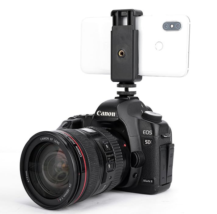 Soporte Universal para trípode de teléfono, Adaptador de trípode para transmisión en Vivo, Soporte de teléfono Giratorio 360 Grados, Soporte de teléfono de Metal, Adaptador de Soporte de teléfono