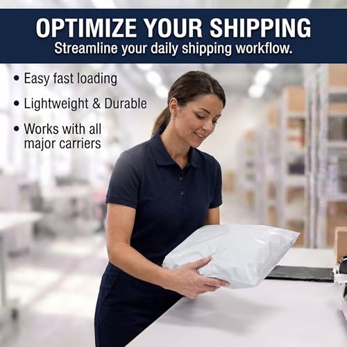 Image of BOX USA Shipping Bags 14 x 19 (100-Pack) White - Large Heavy Duty Self-Adhesive Envelope Poly Mailers for Packing