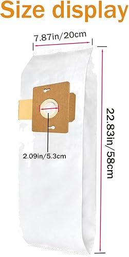 Miniatura 2 de Paquete de 10 bolsas de vacío HEPA tipo F para Simplicity Freedom F3300, F3400, F3500, F3600SF1 y Riccar Supralite