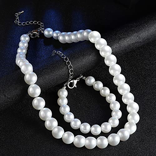 JeweBella Collana di Perle d'Acqua Dolce Donna