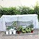 Hikrxya 2 x 3M Dick Transparent Gewächshausfolie Polyethylen Folie Plastikfolie Stark Staubschutzfolie Reißfest Gartenfolie aus Polyethylen für Gartenarbeit Treibhaus Folientunnel (125Mu / 500G)