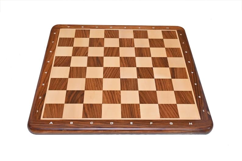 Échiquier en bois standard avec notation pour pièces de 55mm - 2