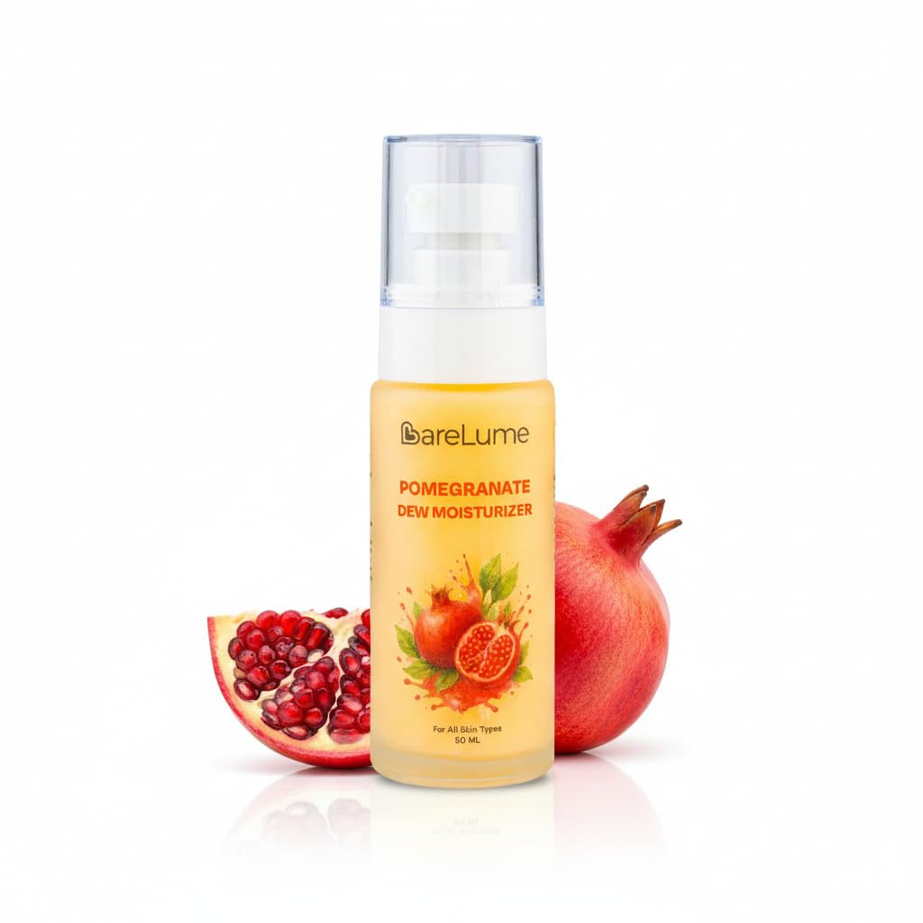 Pomegranate Dew Moisturizer 50ml | Lightweight Face Cream for Normal to Dry Skin | Daily Hydration Without Greasiness