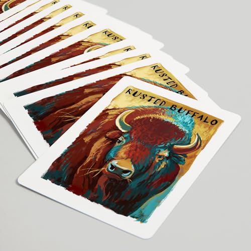 Baraja Rusted Buffalo, 52 Naipes Tamaño Póker miniatura 5