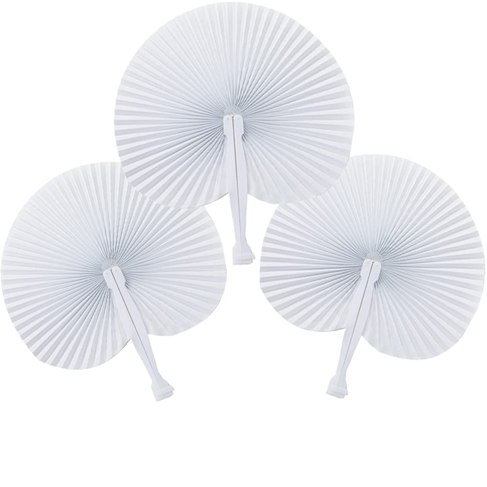 48 Stk Fächer Hochzeit,Vintage Weiß Liebe Herz Handfächer Faltfächer Papierfächer Hochzeitsfächer für Abkühlung im Sommer,Hochzeitsdeko,Gäste Geschenk,DIY,Geburttag,Party,Fotografie,Wand Dekoration