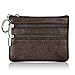 JAGENIE Portefeuille en Cuir pour Femme et Homme avec Double Fermeture Éclair Petit Sac à Langer Café