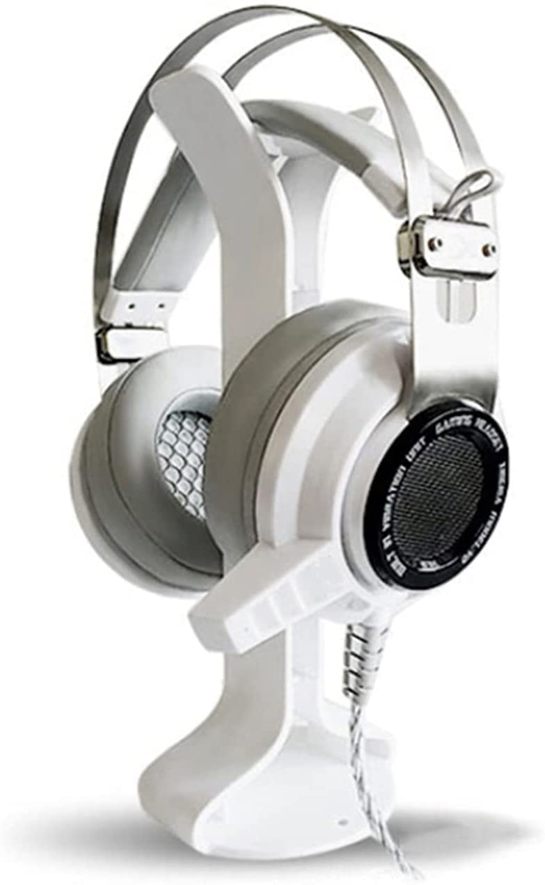 Gaming Accessori Supporto per Cuffie con Gancio per Auricolari Barra di Supporto per Display da Scrivania per Cuffie da Gioco Stand Over-Ear da Gioco(White)