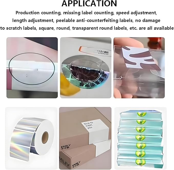 Etichettatrice angolare automatica, 2 in 1 con etichette staccabili, velocità/lunghezza regolabili, controllo touch screen per un'applicazione efficiente dell'etichetta