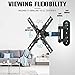 Mounting Dream Monitor Wall Mount for Most 17-39 Inch (Some up to 42 inch)，UL Listed TV Mount TV Bracket with Articulating Arms Tilt Swivel Extension Rotation, Up to VESA 200x200mm and 33 lbs, MD2462