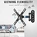 Mounting Dream Monitor Wall Mount for Most 17-39 Inch (Some up to 42 inch),UL Listed TV Mount TV Bracket with Articulating Arms Tilt Swivel Extension Rotation, Up to VESA 200x200mm and 33 lbs, MD2462