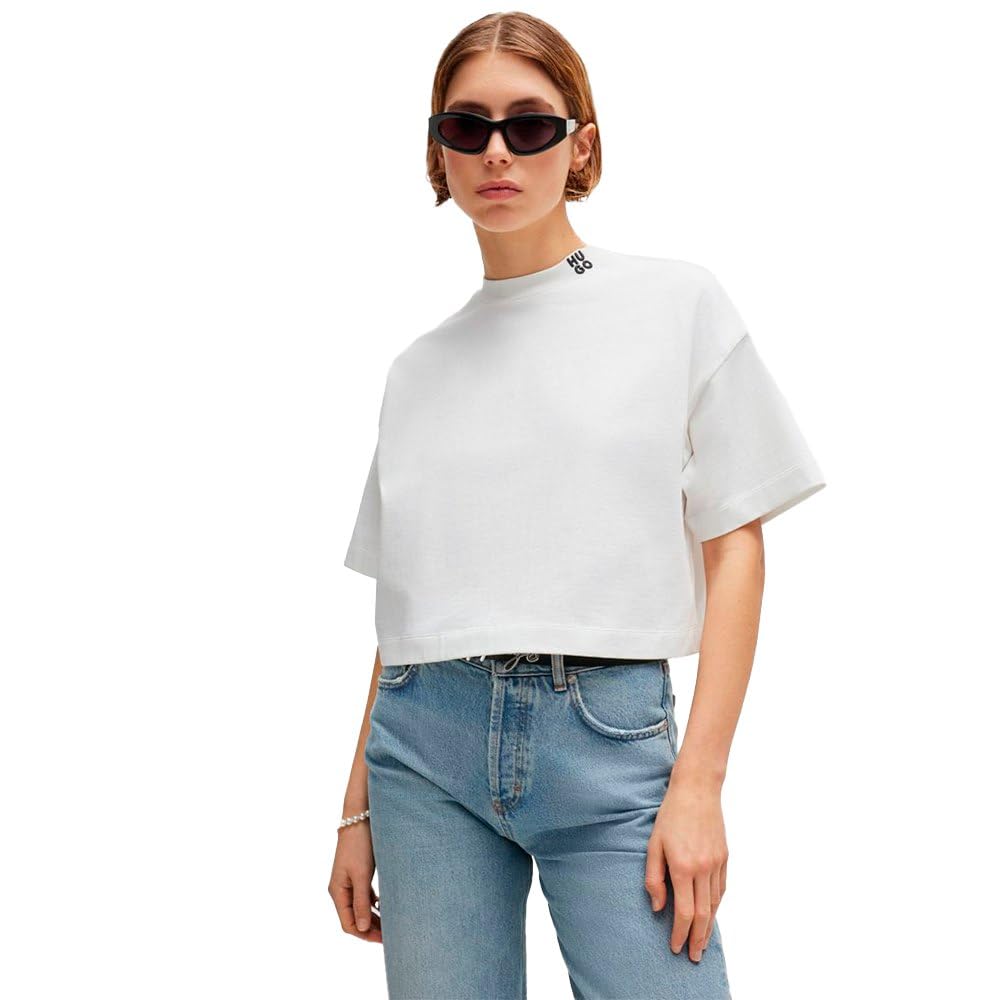 HUGO Women's Damelody Shirt, White100,