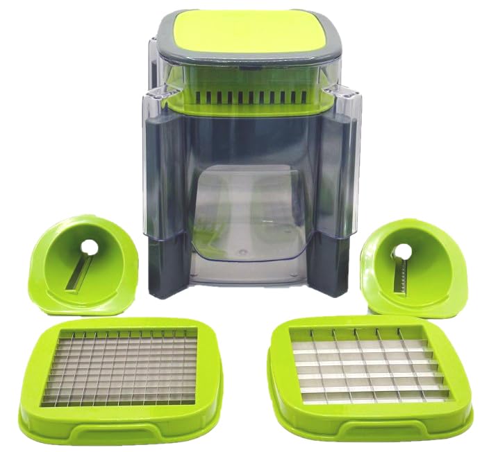 B&S Chop'N Spiralizer PRO Fruit & Vegetable Shredder, Peeler, Slicer, Cutter, Green
