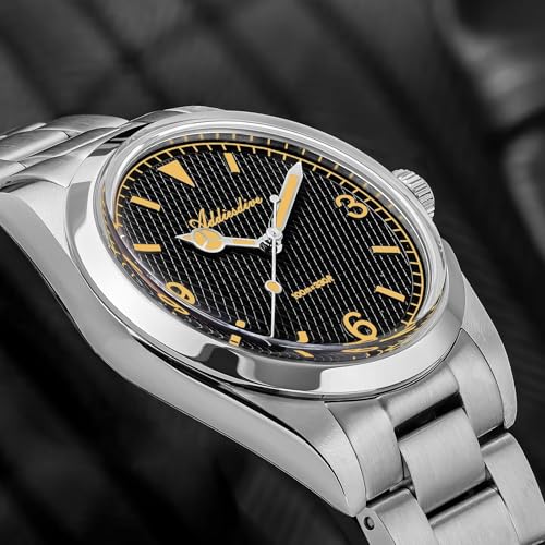 Image of ADDIESDIVE Quartz Watch for Men 36 MM Small Dial Analog Watch Waterproof 100 M Conves Crystal Stainless Steel