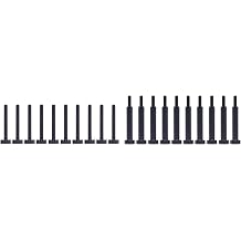 10 Pairs Black Ti-Plated 316 Stainless Steel Cable Railing Hardware Kit, 1/8" Wire Rope Turnbuckle Tensioner & Terminal Fittings for Metal Wood Post Indoor Outdoor Deck Stair DIY Cable Railing System