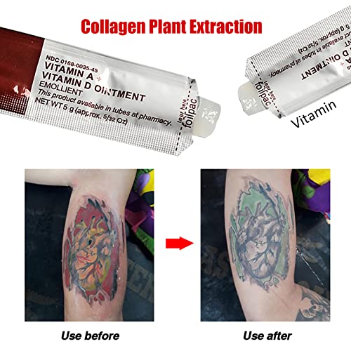 Tattoo Scar Repair Gel, 100Pcs Tattoo Aftercare Cream Tattoo Repair Balm Tattoo Aftercare