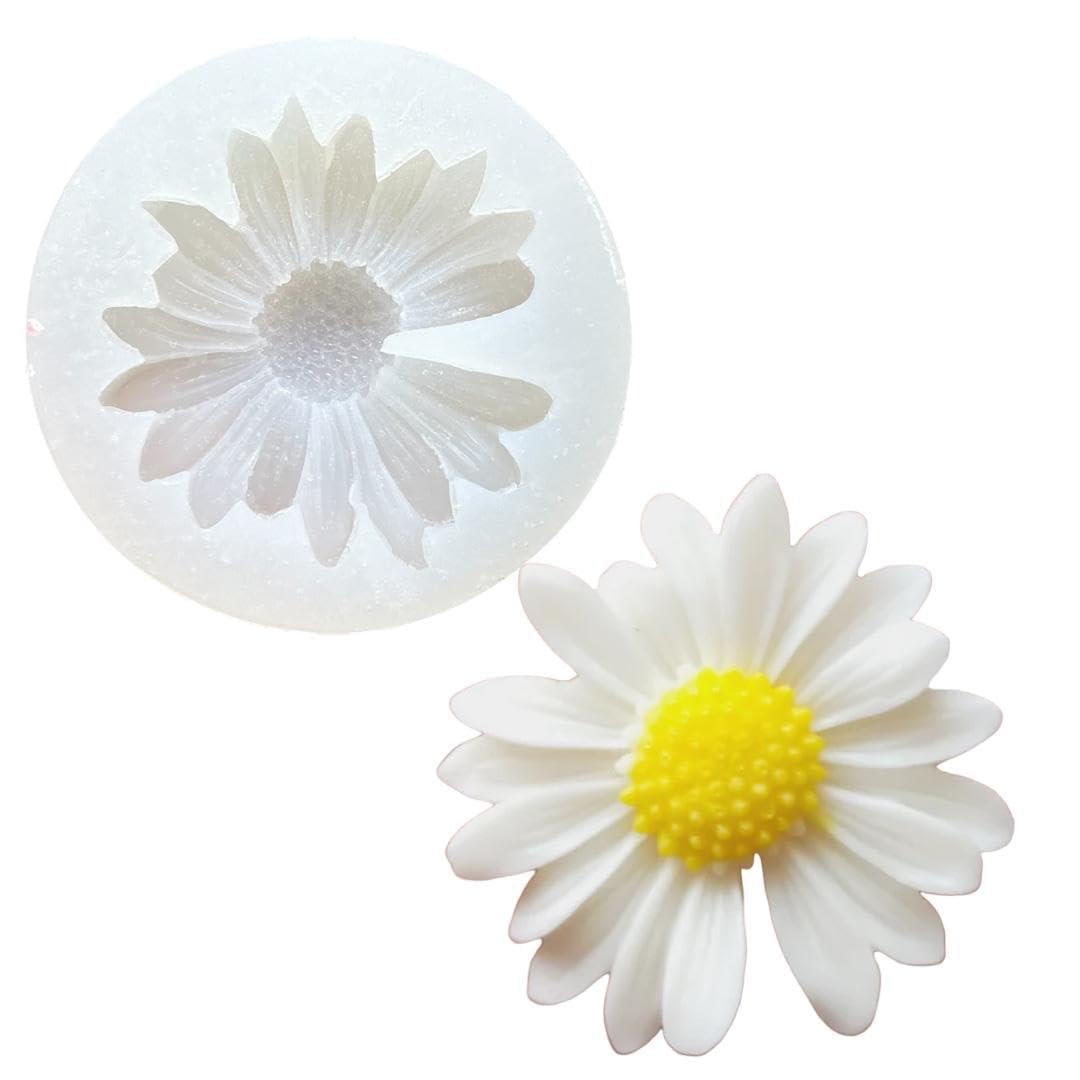 53 Arts Daisy Flower Candle Making Mold | 3D Silicone Floral Mould for DIY Candle, Resin Art, Fondant, Soap, Wax & Candy Crafts | Reusable Non-Stick Sugarcraft Decoration Mold – 1 Pc-picture-19