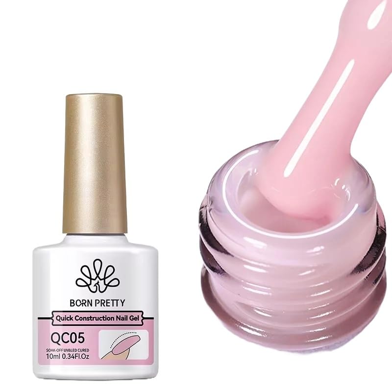 Born Pretty 10ml Quick Construction Nail Gel Fom BELLE GAGA Nail Extensions Builder Gel in Bottle DIY Salon at Home (QC05, 10ml)