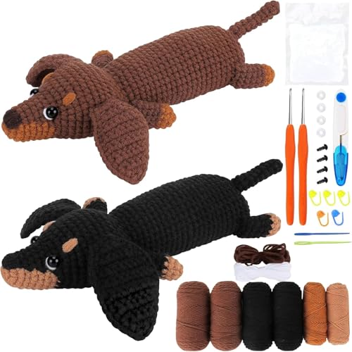 Kit de crochet pour animaux teckel pour s'offrir un moment créatif à la maison