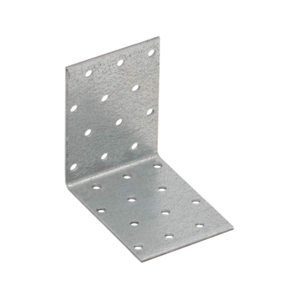 Angle Brackets KM8 80x80x60 T2mm Corner Bracket Metal L Plate Heavy Duty Steel (Pack of 4), Pack Of: 4, Size: 80x80x60x2mm