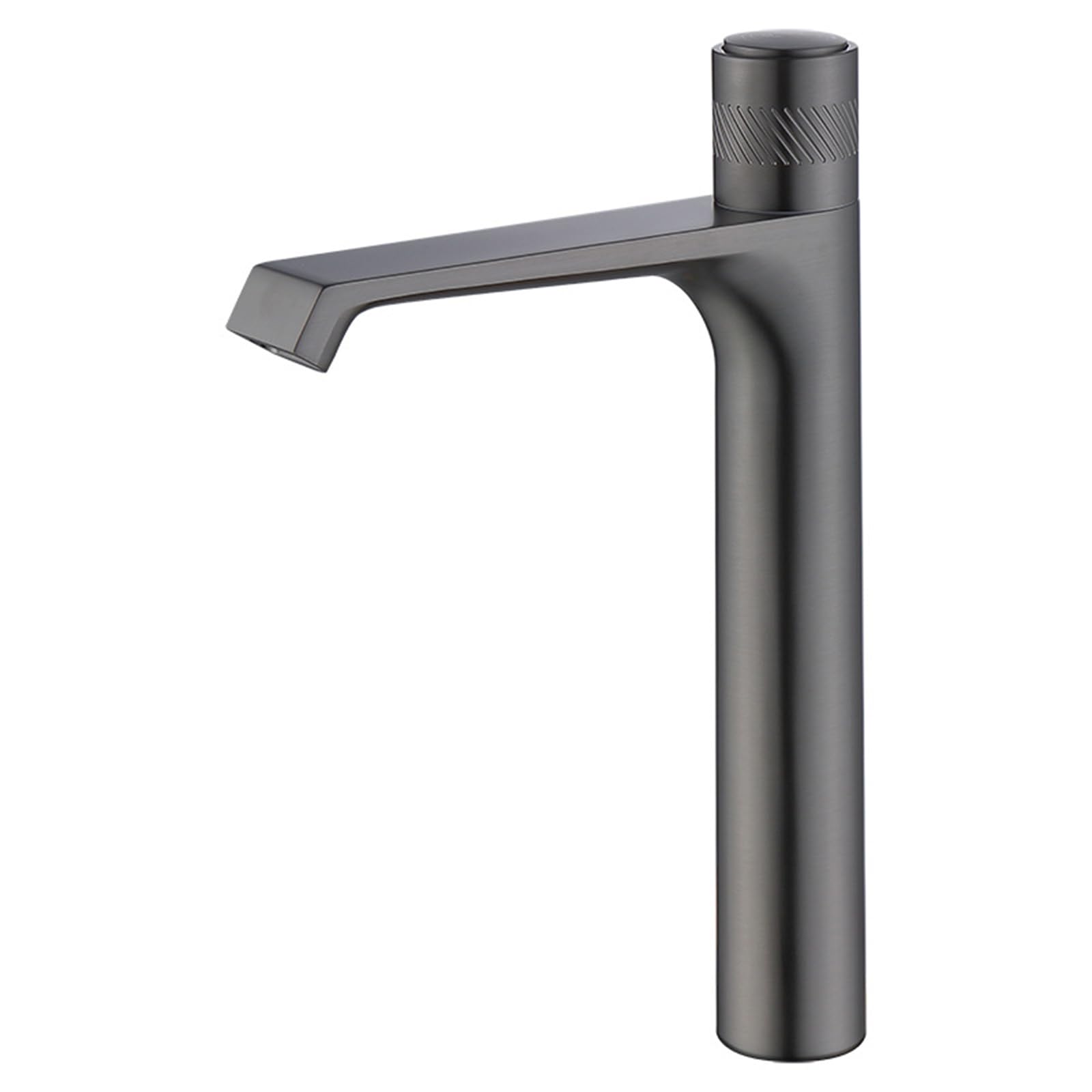 FQWNCIEG Bathroom Sink Taps Basin Mixer Tap Waterfall Basin Tap Grey Tall Brass Taps for Bathroom Basin