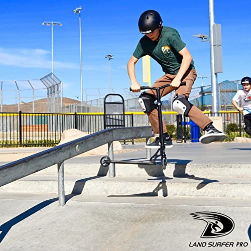 Land Surfer Pro Stuntstep Met Geanodiseerde Aluminium Plank Kick/Push 360 Draaien Trucjes Straat - Afbeelding 4