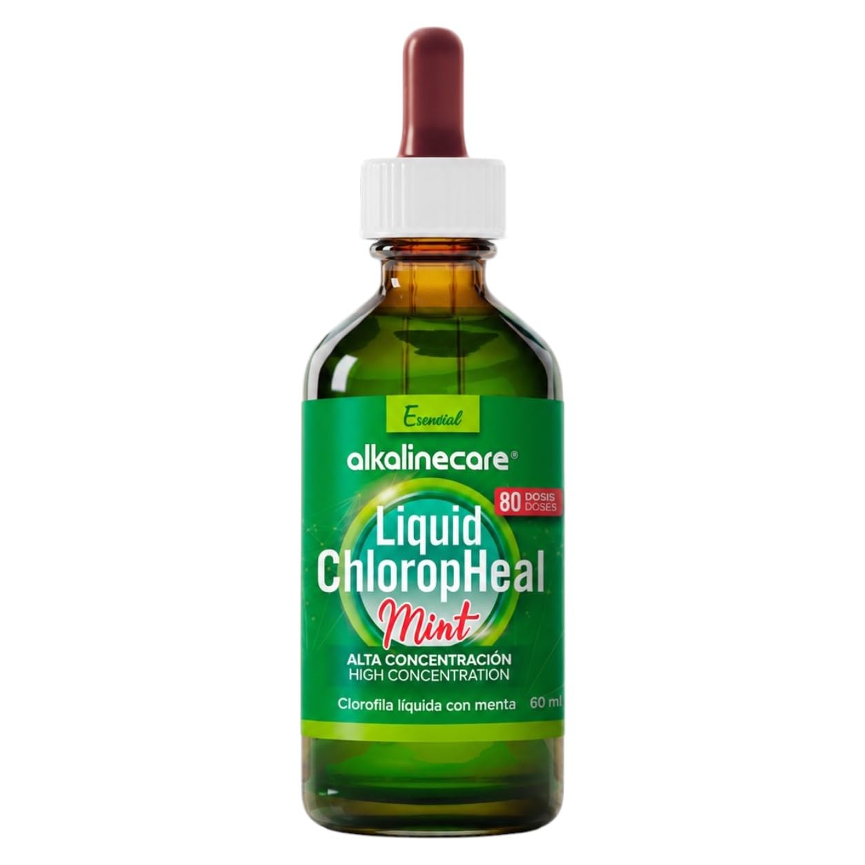 CLOROFILLA LIQUIDA CON GUSTO A MENTA 60 ml:: ALKALINE CARE