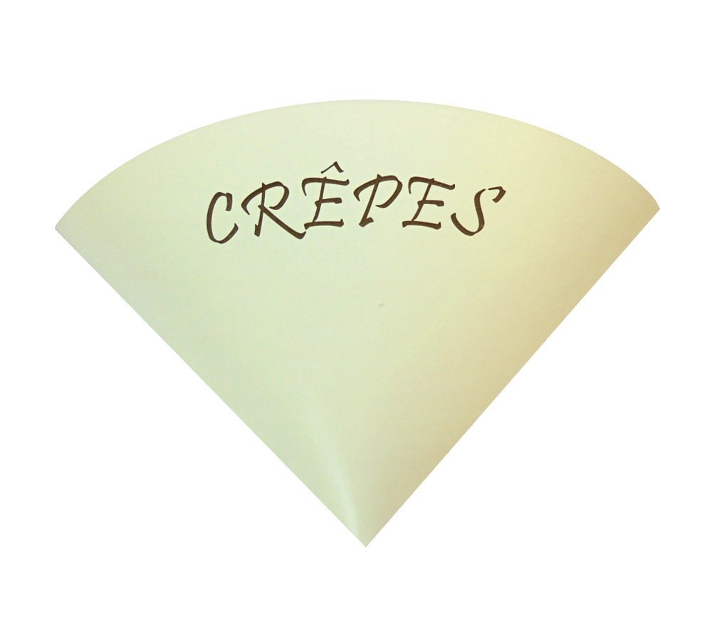 PZ 250 Porta Crepes in CARTONCINO Alimentare Dispenser per Crepe da ASPORTO