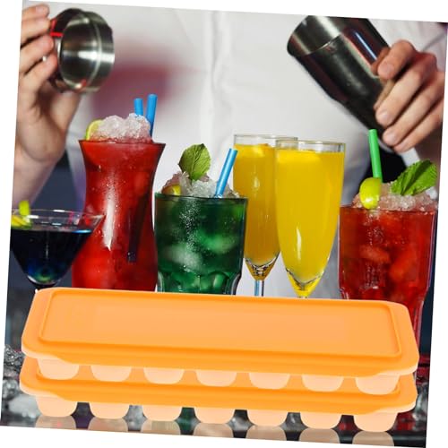 Molde de Hielo Naranja Reutilizable 2 Piezas miniatura 5