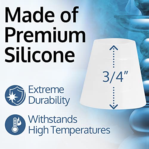 [50 Pack] Hookah Hose Grommets For Lounges & Shops - Connect Hookah Grommet To Hookah Hose Port - Rubber Sealed Hookah Grommets - Silicone Grommet For Pipes - Virtually Universal Hookah Hose Grommets #TOP5
