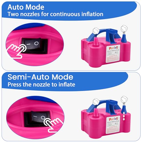 PCFING Electric Balloon Pump Dual Nozzle