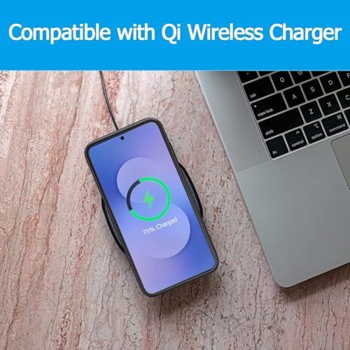 Image of Battery Case for Galaxy S25 FE, Upgraded 12000mAh Portable Protective Wireless Charging Case Compatible with Galaxy S25 FE 5G (6.7 inch) Rechargeable Extended Battery Pack Charger Case (Black)