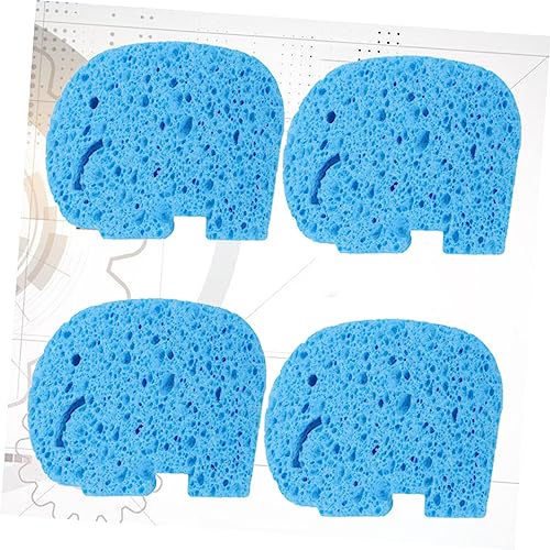 Éponge de bain douce pour la peau sensible de bébé | Design éléphant bleu