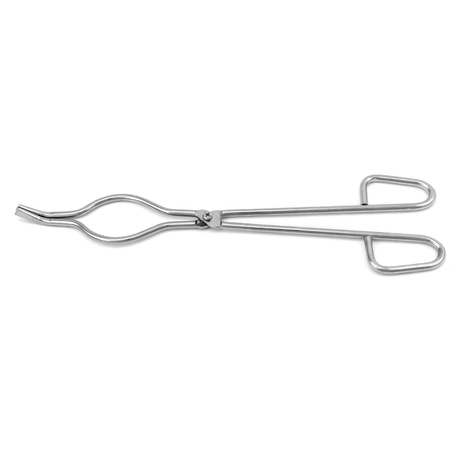QWORK® Pinza per crogiolo in acciaio inossidabile da 30 cm per laboratorio, industria