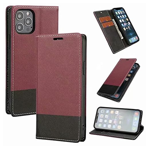 Samsung Galaxy S8 Plus fodral, stötdämpande smal PU-läder flip stötsäker stötfångare plånbok telefon silikonskydd med magnetisk stativ korthållare fack skyddande fodral för Samsung Galaxy S8 Plus