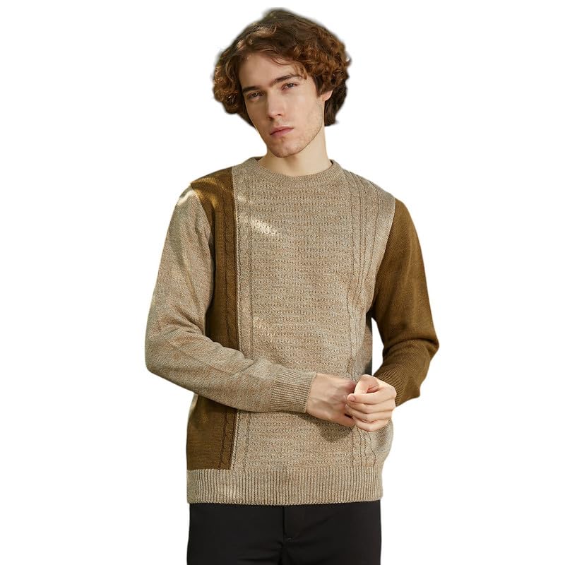 cahoot Men's Acrylic Crew Neck Pullover Sweater-picture-35